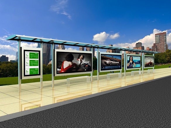 不銹鋼站臺燈箱